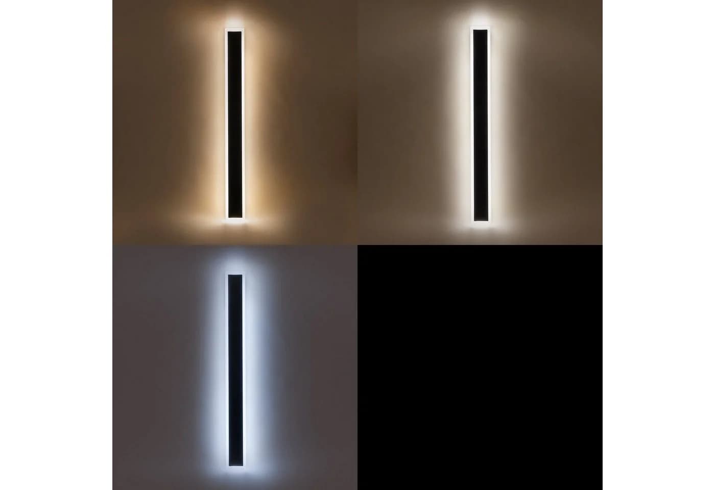 esotec LED Außen-Wandleuchte Solar Design Panel Smart Light Schwarz - Bild 4