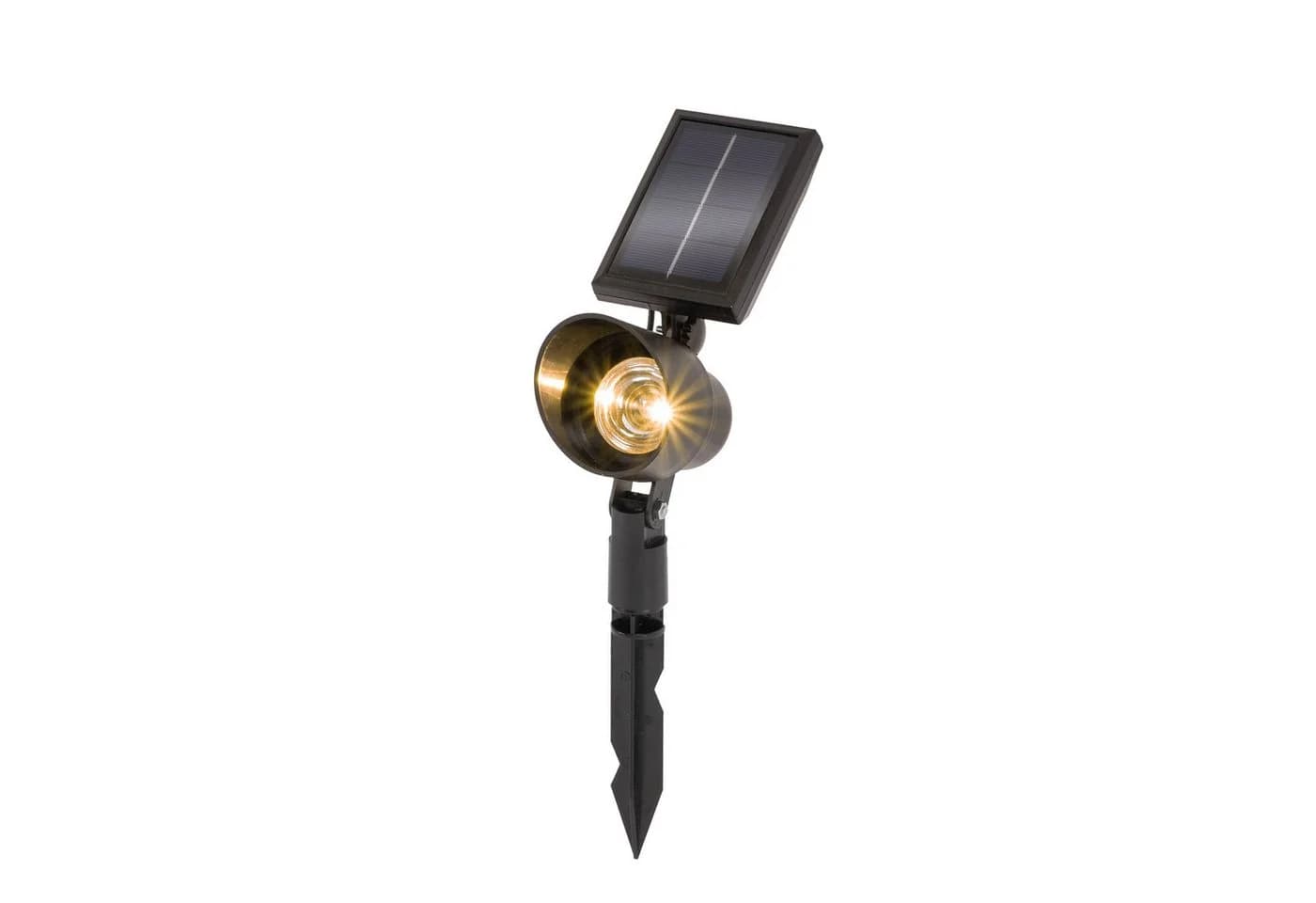 esotec LED Gartenstrahler Solarstrahler Schwarz