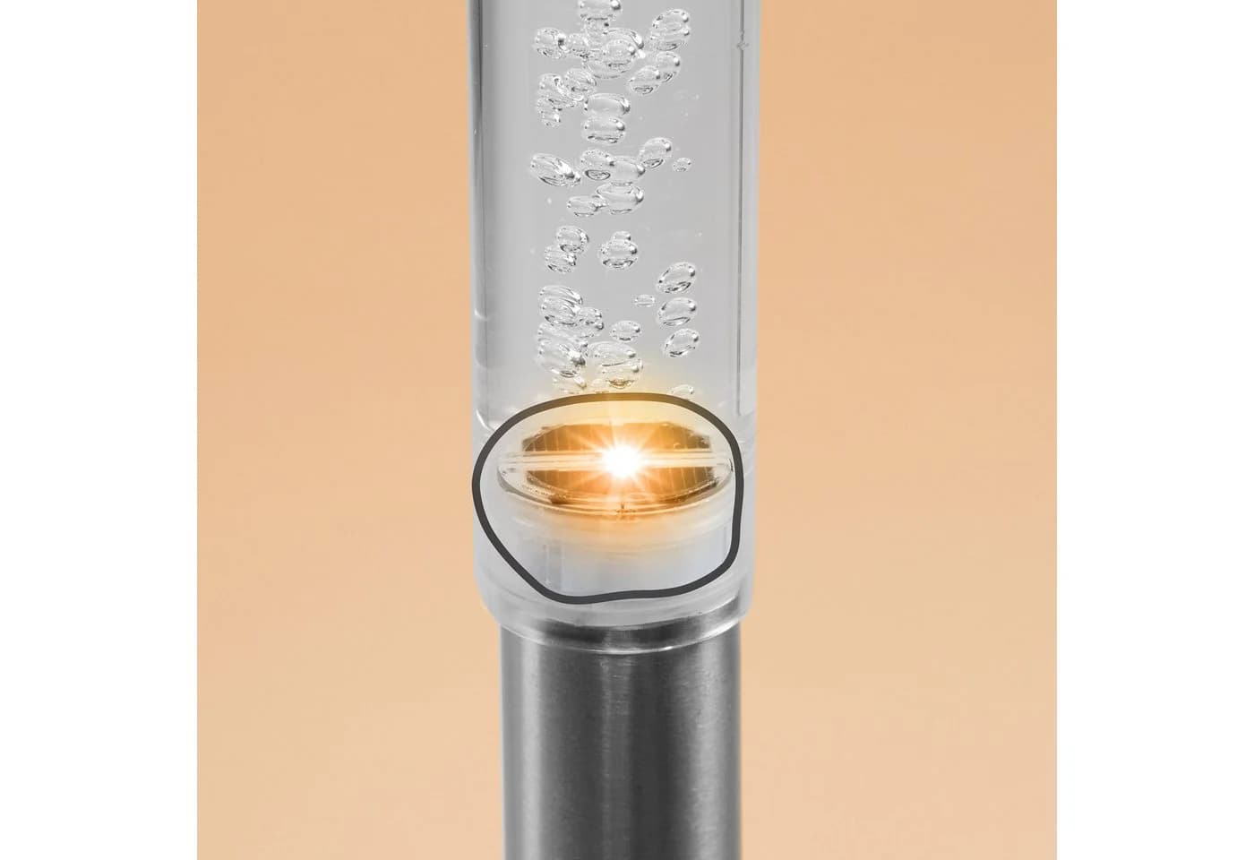 esotec LED Solar Gartenleuchte TWINS 2x bernsteinfarben Acryl Edelstahl - Bild 3