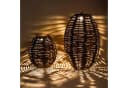 esotec LED Windlicht Solar Rattanleuchten Victoria 2er Set Braun Bild 3