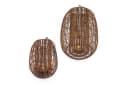 esotec Solar Windlicht Isabella 2er-Set Rattan Kristallkugel warmweiß Bild 1