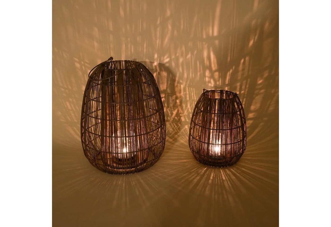 esotec Solar Windlicht Isabella 2er-Set Rattan Kristallkugel warmweiß - Bild 3