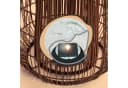 esotec Solar Windlicht Isabella 2er-Set Rattan Kristallkugel warmweiß Bild 4
