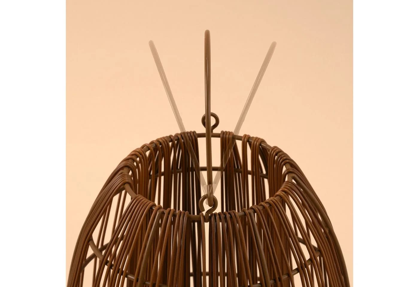 esotec Solar Windlicht Isabella 2er-Set Rattan Kristallkugel warmweiß - Bild 5