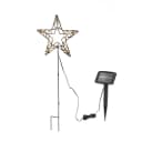 esotec LED Solarleuchte Weihnachtsstern 60 LEDs warmweiß Metall Bild 1