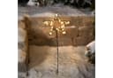 esotec LED Solarleuchte Weihnachtsstern 60 LEDs warmweiß Metall Bild 2