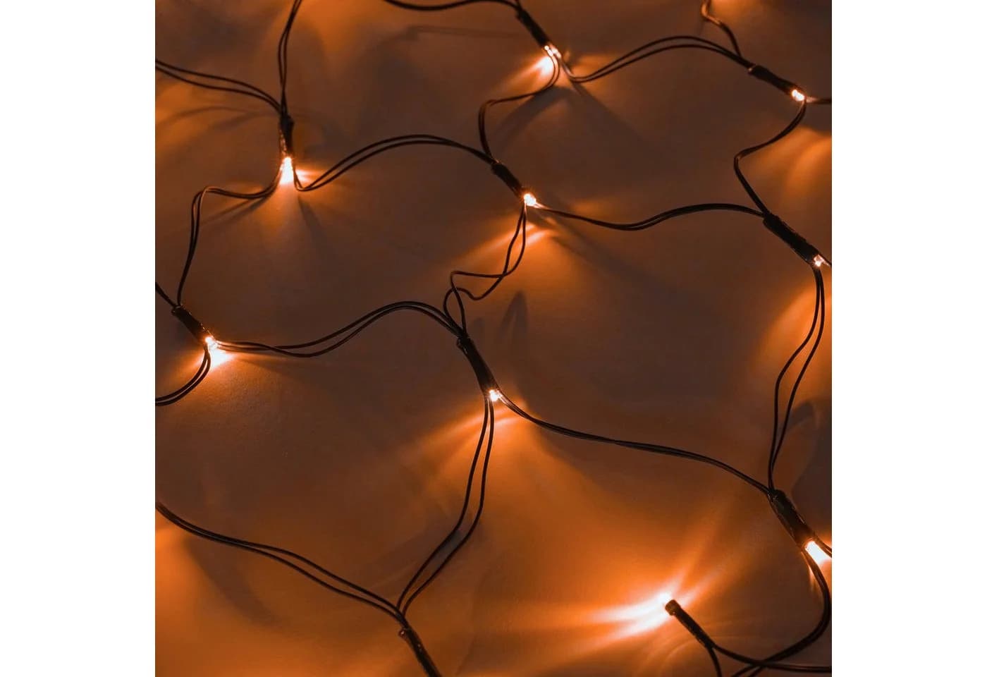 esotec Solar LED Lichternetz 144 LEDs bernsteinfarben 1,5x1,5m - Bild 5