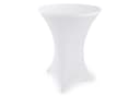 Blumtal Stehtischhusse Stretchbezug Weiß Elegant für Bistrotische Bild 2