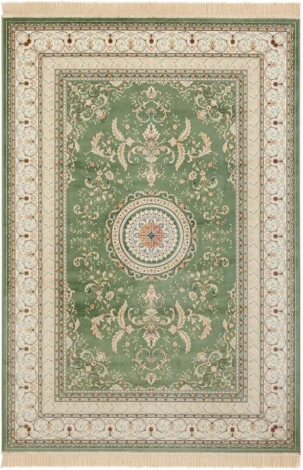HANSE HOME Teppich Antik Negar Orientalisch Grün Viskose
