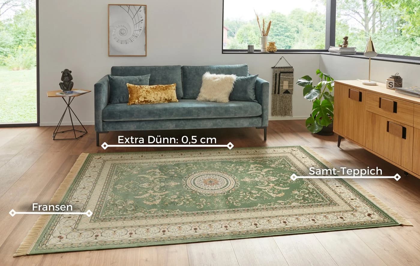 HANSE HOME Teppich Antik Negar Orientalisch Grün Viskose - Bild 3