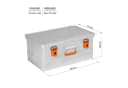 ALUBOX Aufbewahrungsbox Werkzeugkiste Aluminium silber Bild 1