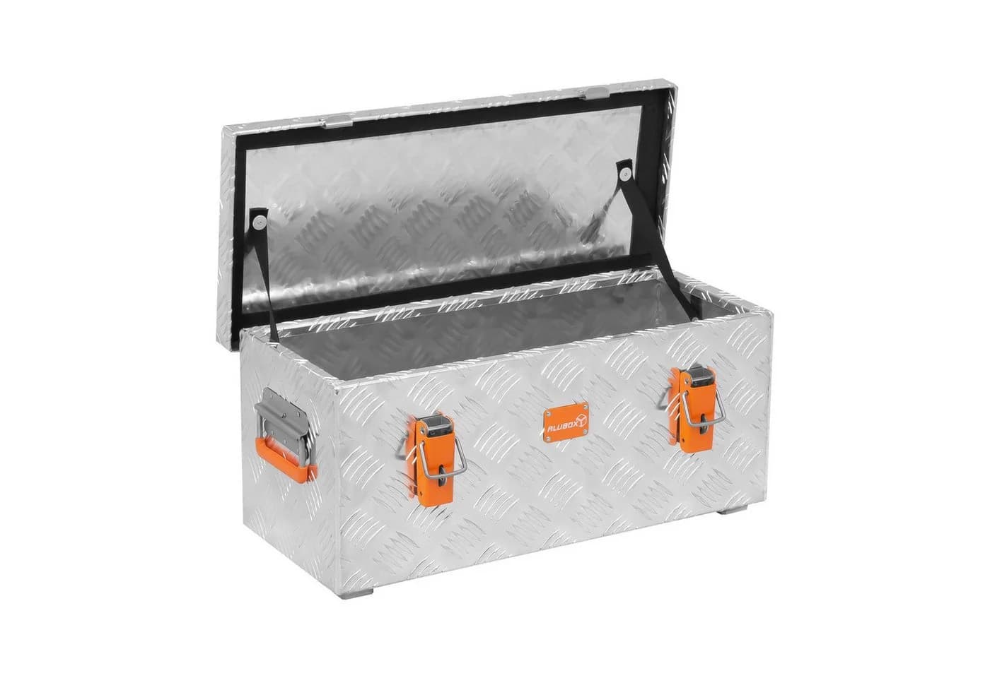 ALUBOX Aufbewahrungsbox aus massivem Riffelblech mit Vorhängeschlösser - Bild 4