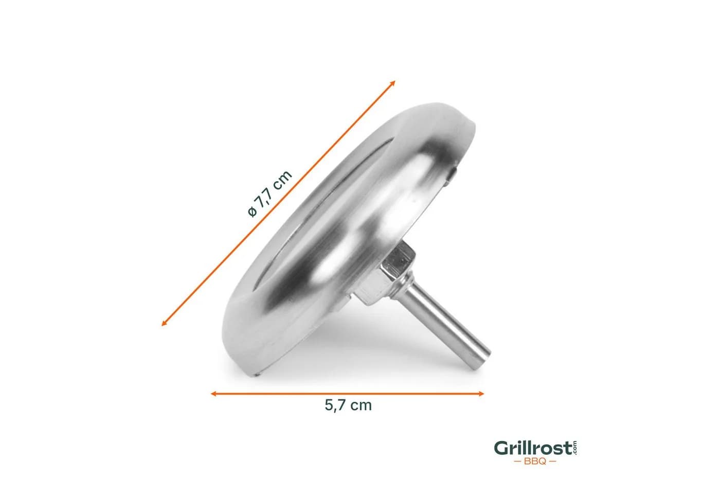 Grillrost.com BBQ Thermometer Einschraubbar Silber Made in Germany - Bild 4