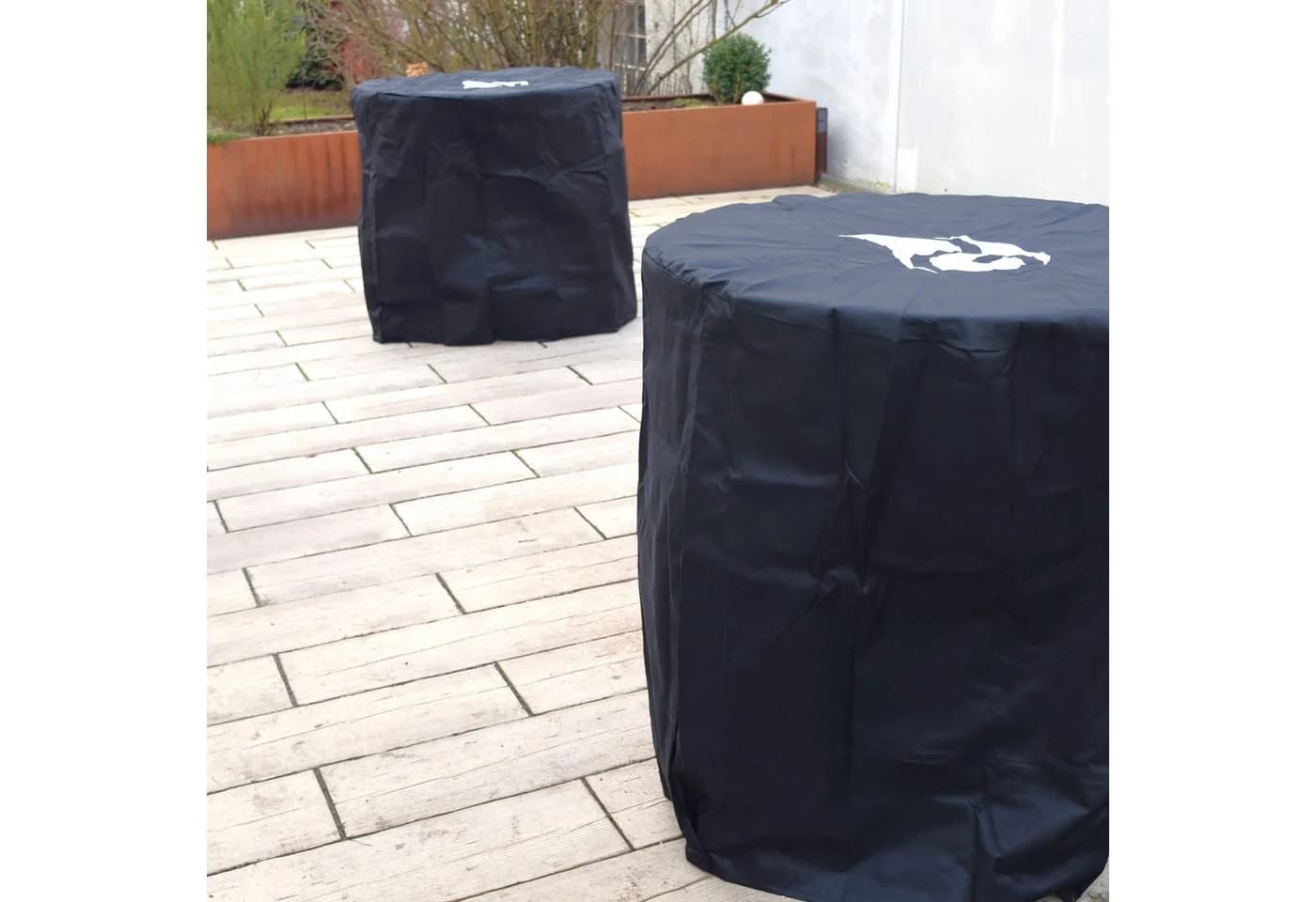 Grillrost.com BBQ Abdeckhaube für Feuerplatte 80cm Schwarz
