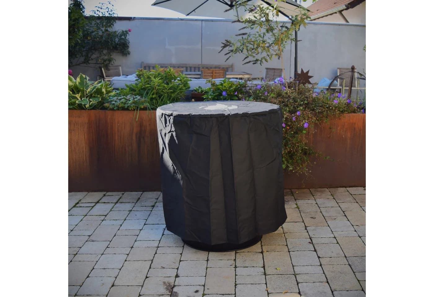 Grillrost.com BBQ Abdeckhaube für Feuerplatte 80cm Schwarz - Bild 4