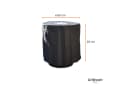 Grillrost.com BBQ Abdeckhaube für Feuerplatte 80cm Schwarz Bild 5