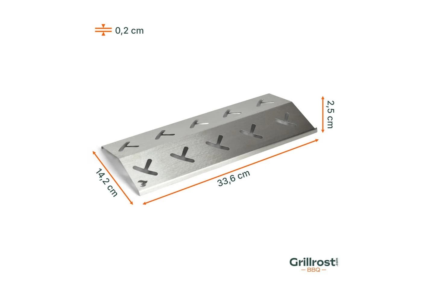 Grillrost.com BBQ Edelstahl Brennerabdeckung für Enders Gasgrills - Bild 5