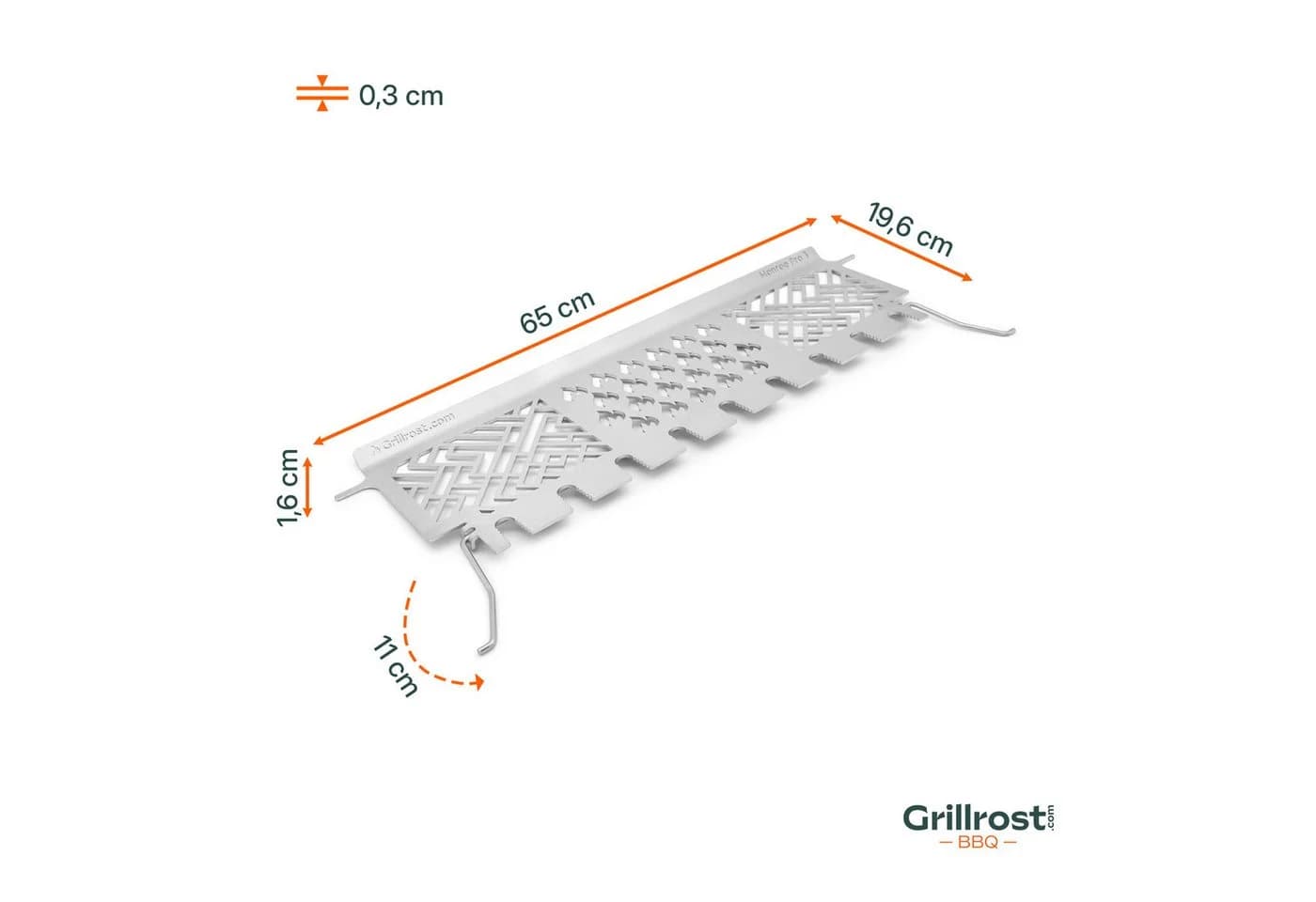 Grillrost.com BBQ Warmhalterost Edelstahl für Enders Monroe Pro 3 Silber - Bild 5