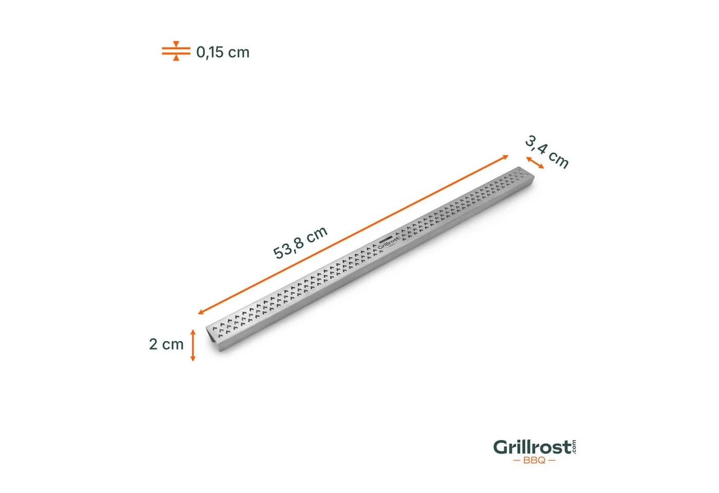 Grillrost.com BBQ Fettrinnen-Einsatz Edelstahl für Griddle Plancha - Bild 4