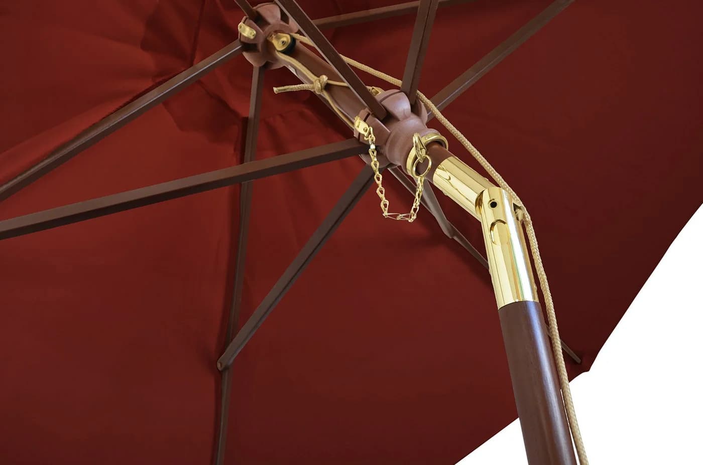 Kai Wiechmann Balkonschirm 240 cm Roter Sonnenschirm mit Kippgelenk - Bild 3