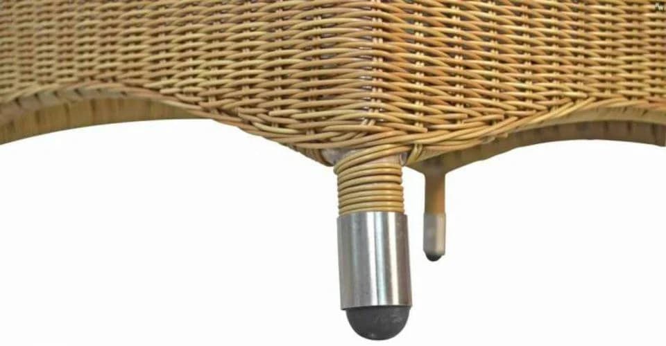 Kai Wiechmann Gartensessel Polyrattan Cream Teakholz