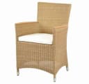 Kai Wiechmann Gartensessel Polyrattan Cream Teakholz Bild 2