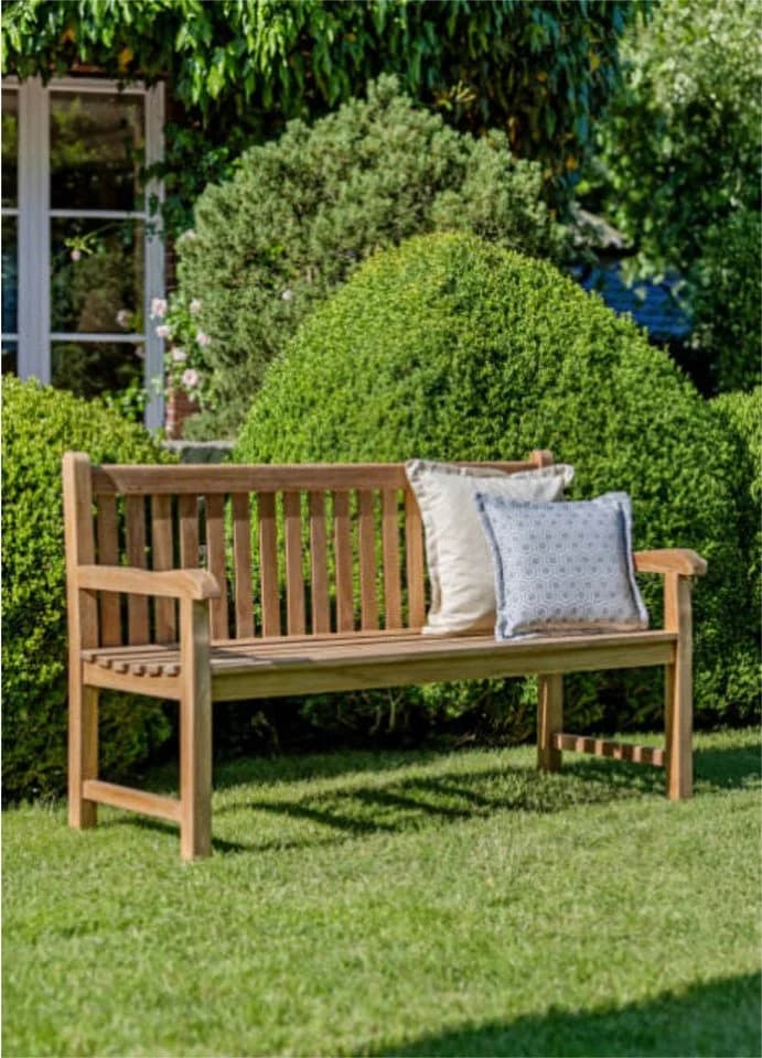 Kai Wiechmann Gartenbank Andorra Massivholz Teak wetterfest - Bild 3