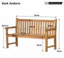Kai Wiechmann Gartenbank Andorra Massivholz Teak wetterfest Bild 4