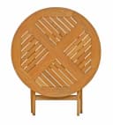 Kai Wiechmann Klapptisch Teak Gartentisch klappbar rund Bild 3