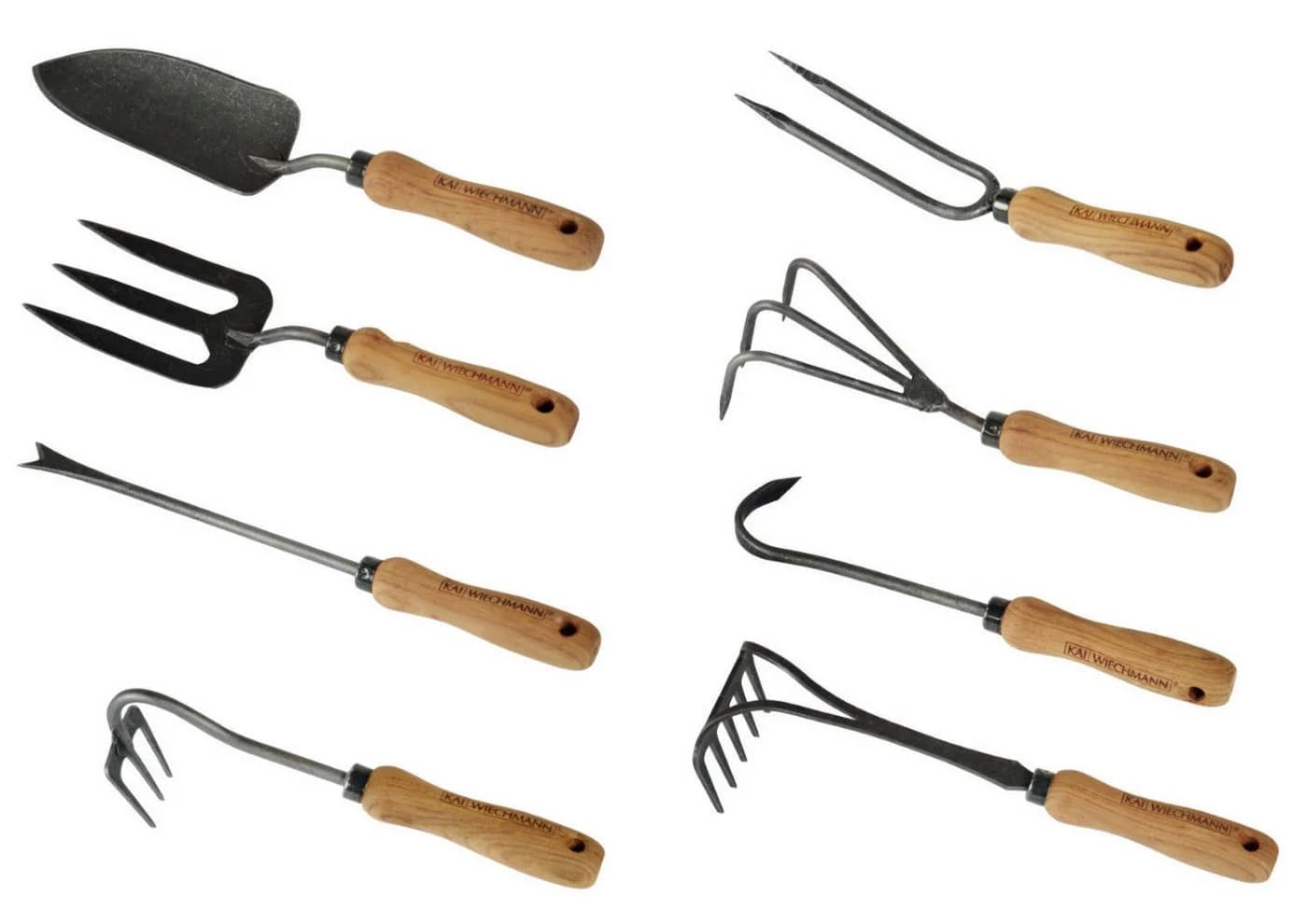 Kai Wiechmann Gartenpflege-Set 8-teilig mit Teakholz Griff & Schwedenstahl - Bild 2