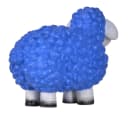 Kai Wiechmann Dekofigur Schaf Blau Wetterfest Bild 3