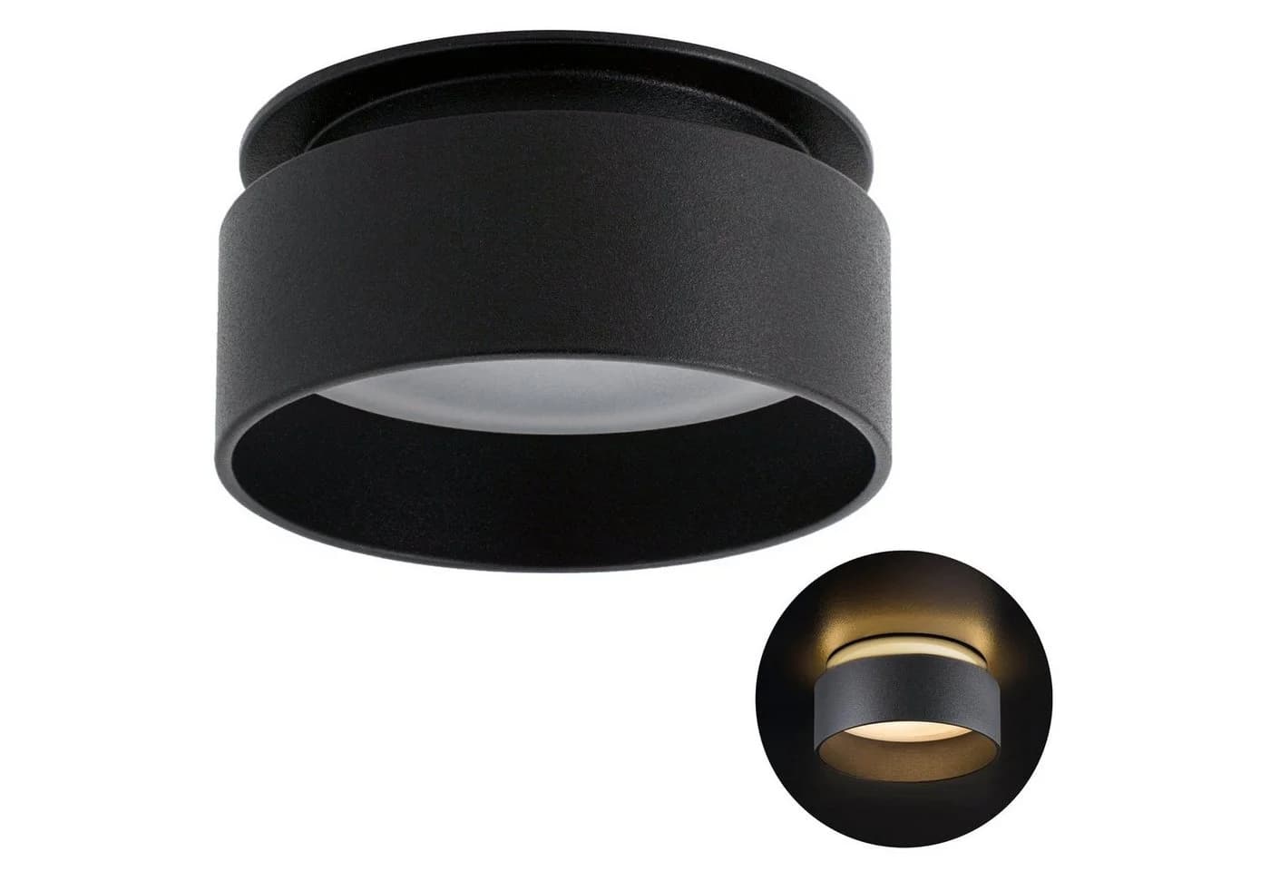 SSC-LUXon Sudara LED Aufbaustrahler Schwarz mit LumiFLEX Lichtfarbwahl