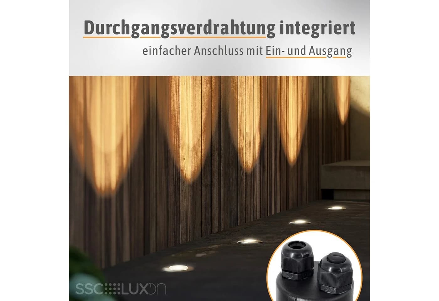 SSC-LUXon LED Gartenstrahler Bodeneinbaustrahler JUAVI rund & schwenkbar in Edelstahl gebürstet - Bild 5