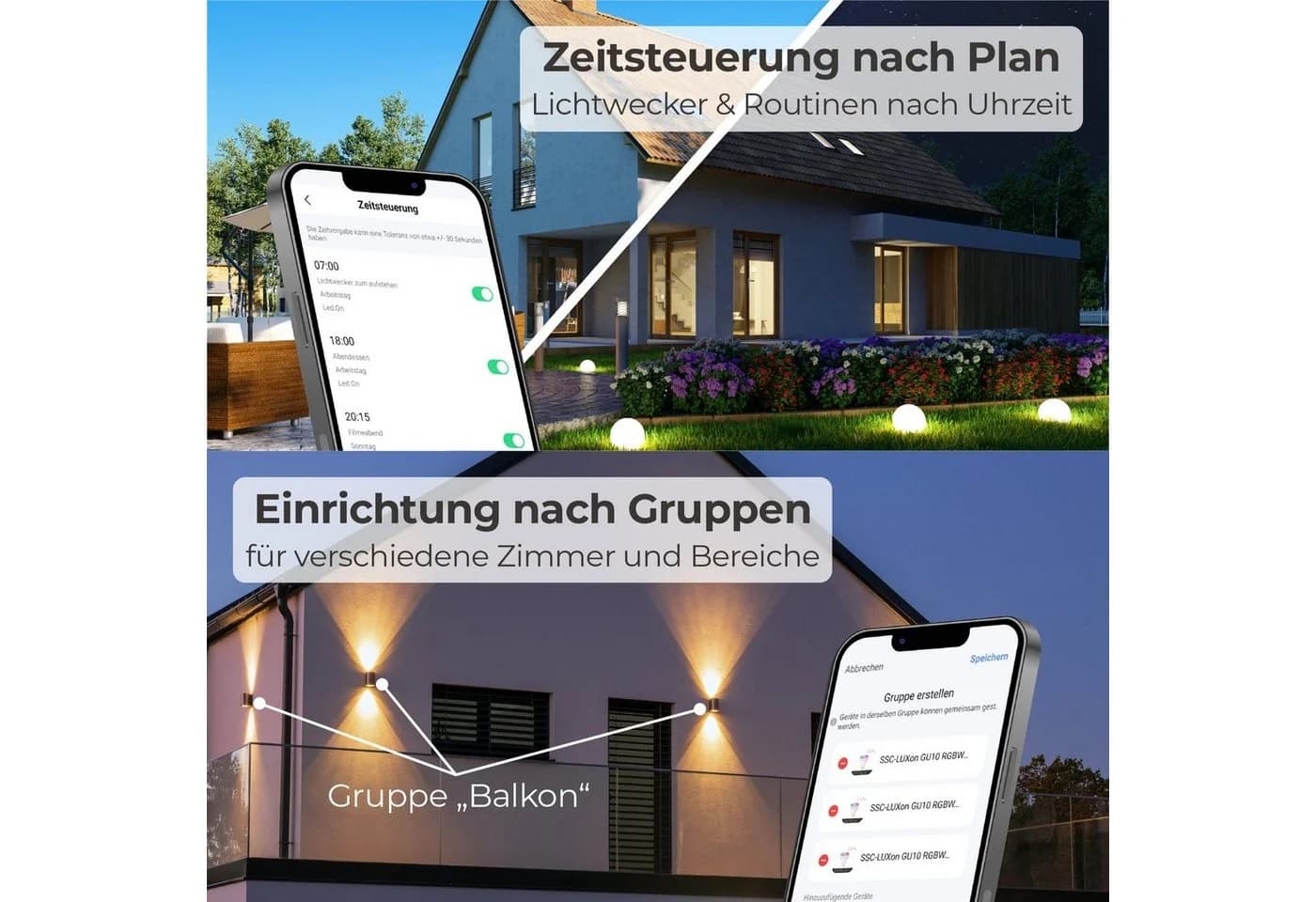 SSC-LUXon LED Wegeleuchte RADIVO Poller Anthrazit WLAN dimmbar - Bild 4