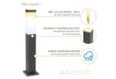 SSC-LUXon LED Wegeleuchte RADIVO Poller Anthrazit WLAN dimmbar Bild 5