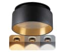 SSC-LUXon LED Aufbaustrahler Sudara Schwarz Gold Indirektes Licht Bild 2