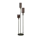 famlights Stehleuchte Geli Braun E27 3-flammig Glas Metall Bild 4