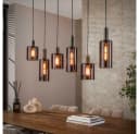 famlights Pendelleuchte Geli Braun E27 6-flammig dimmbar Bild 2