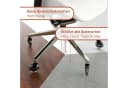 Vendix Stuhlrollen 5x Bürostuhl Rollen leise und kratzerfrei - Universal Hartbodenrollen Bild 1