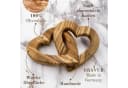 OLIQUE Dekofigur Verbundenes Herz aus Olivenholz – Symbol der Liebe und Verbundenheit Bild 4