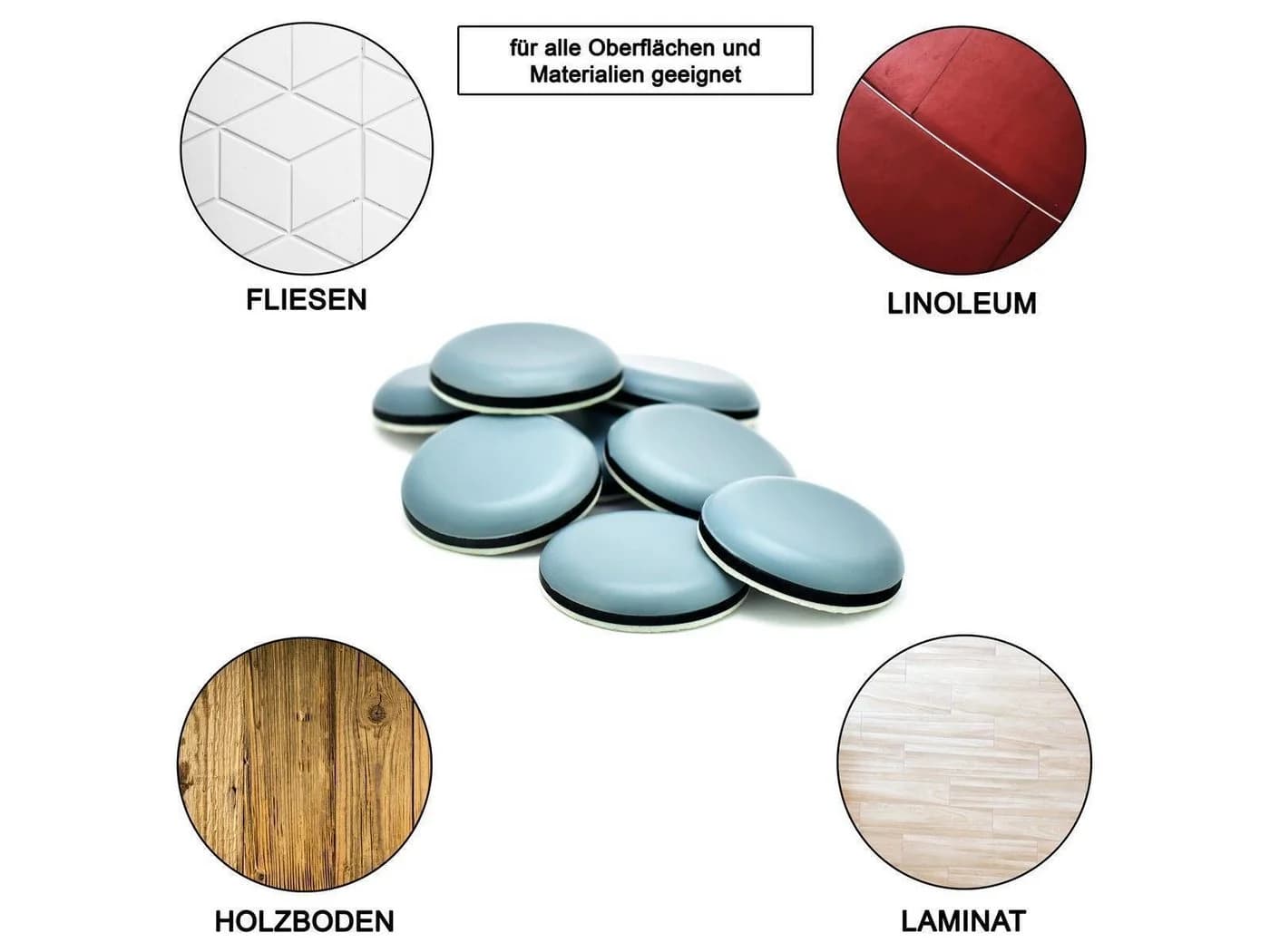Store HD Möbelgleiter selbstklebend Ø 20 mm Teflon, 32-St - Bild 4