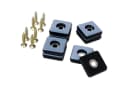 store HD Möbelfuß 25x25mm mit Schraube 32er Pack Blau Teflon Bild 2