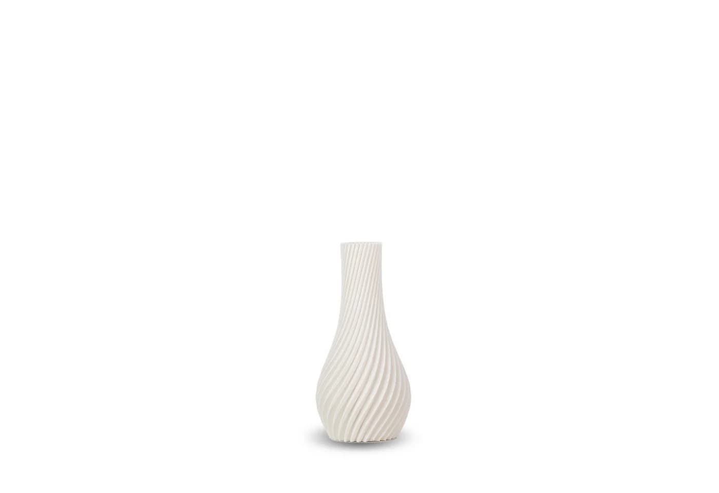 natumo Tischvase Longi Weiß 12 cm Spiraldesign - Bild 2