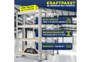 MASKO Schwerlastregal 2er-Set mit verstellbaren MDF-Ablagen Bild 2