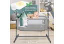 KESSER Kinderbett Hubi 3in1 Beistellbett Reisebett Grau Bild 4
