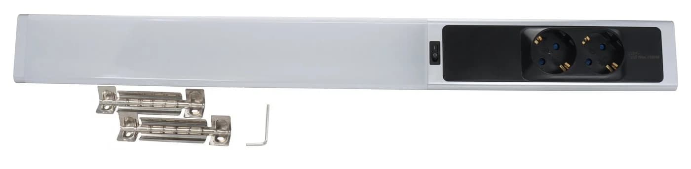 Die Bold GmbH Unterschrankleuchte Dante LED Neutralweiß mit Steckdose