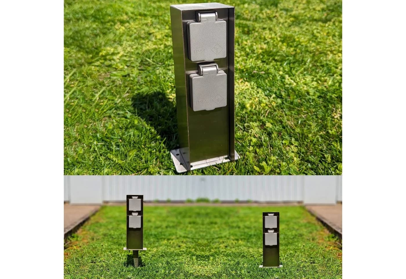 BOLD Erdspieß Cuneo Edelstahl für Gartensteckdose - Bild 3