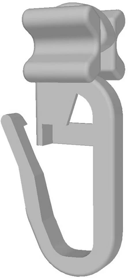 Gardineum Gardinenschiene 2-läufig Aluminium Weiß