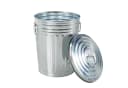 Linder Exclusiv Metalltonne mit Deckel - Verzinkter Asche- & Mülleimer Bild 2