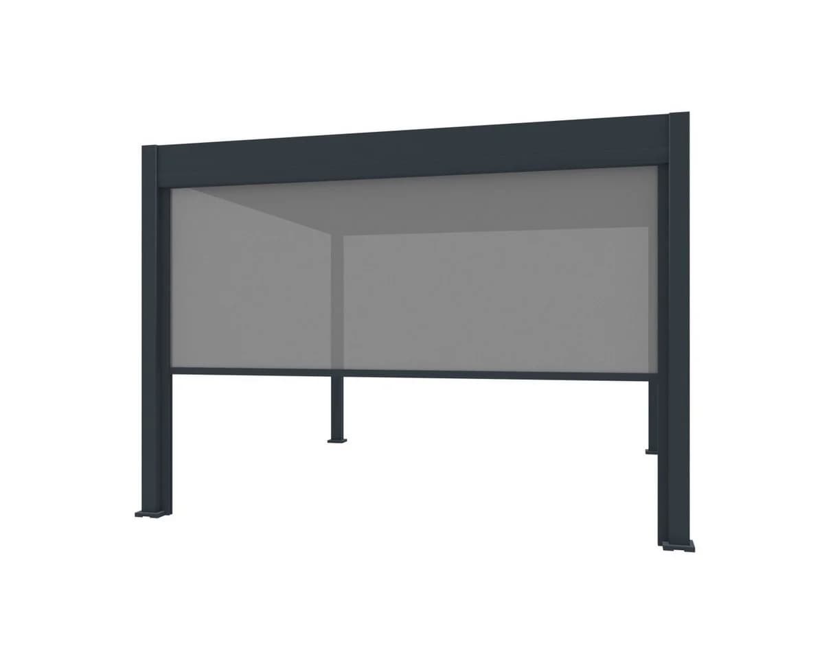 Weide Pavillonseitenteil Sonnenrollo Anthrazitgrau Für Weide Deluxe Pergola - Bild 2